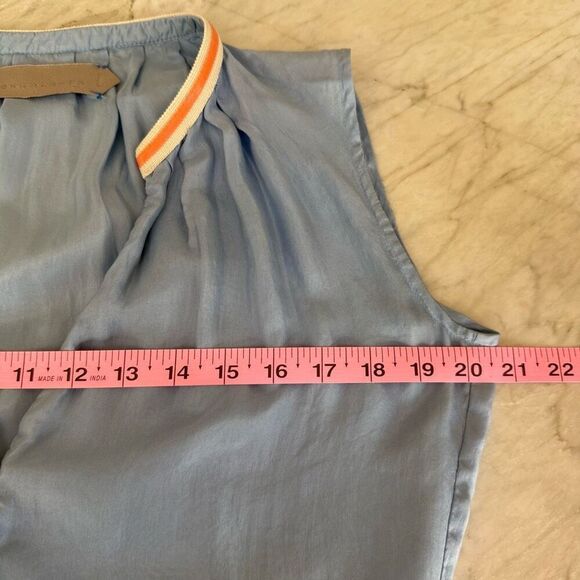 Dorothee Schumacher 100% silk satin V-neck button-down front tiered ruffles sz S - Picture 6 of 10